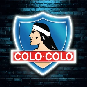 Cartel Colo Colo Neón y Resina