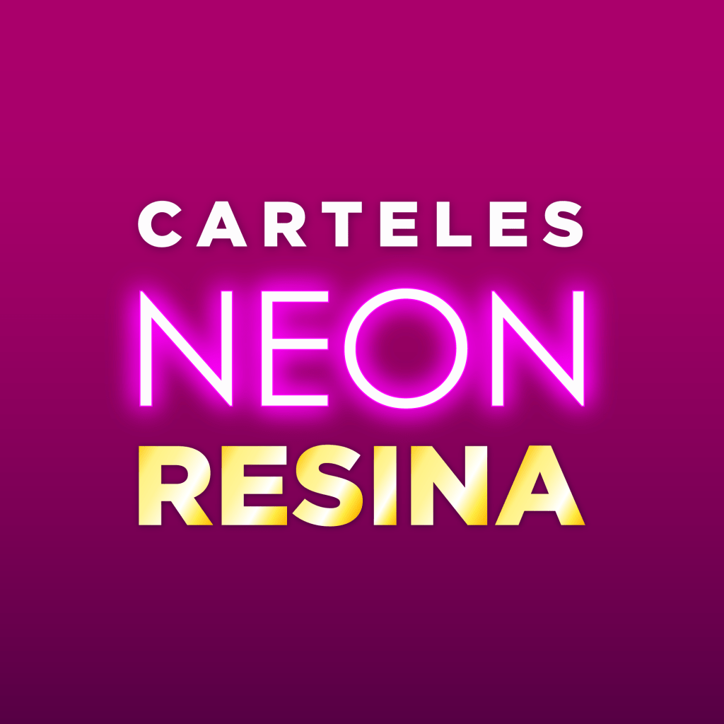 Producto Cartel neon resina